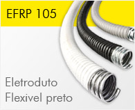EFRP 105 - Eletroduto Flexivel Preto