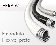 EFRP 60 - Eletroduto Flexivel Preto